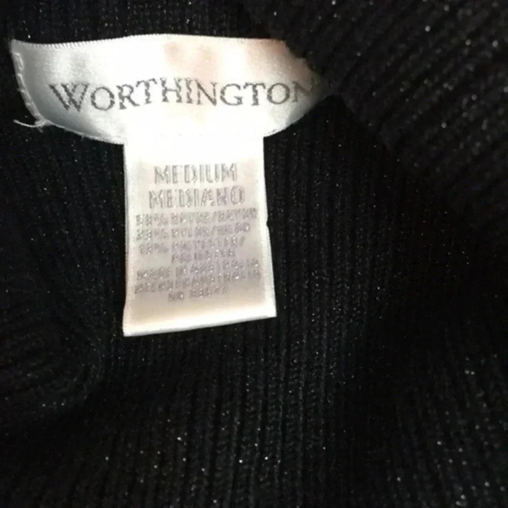 Worthington turtle neck blouse M - Picture 2 of 16